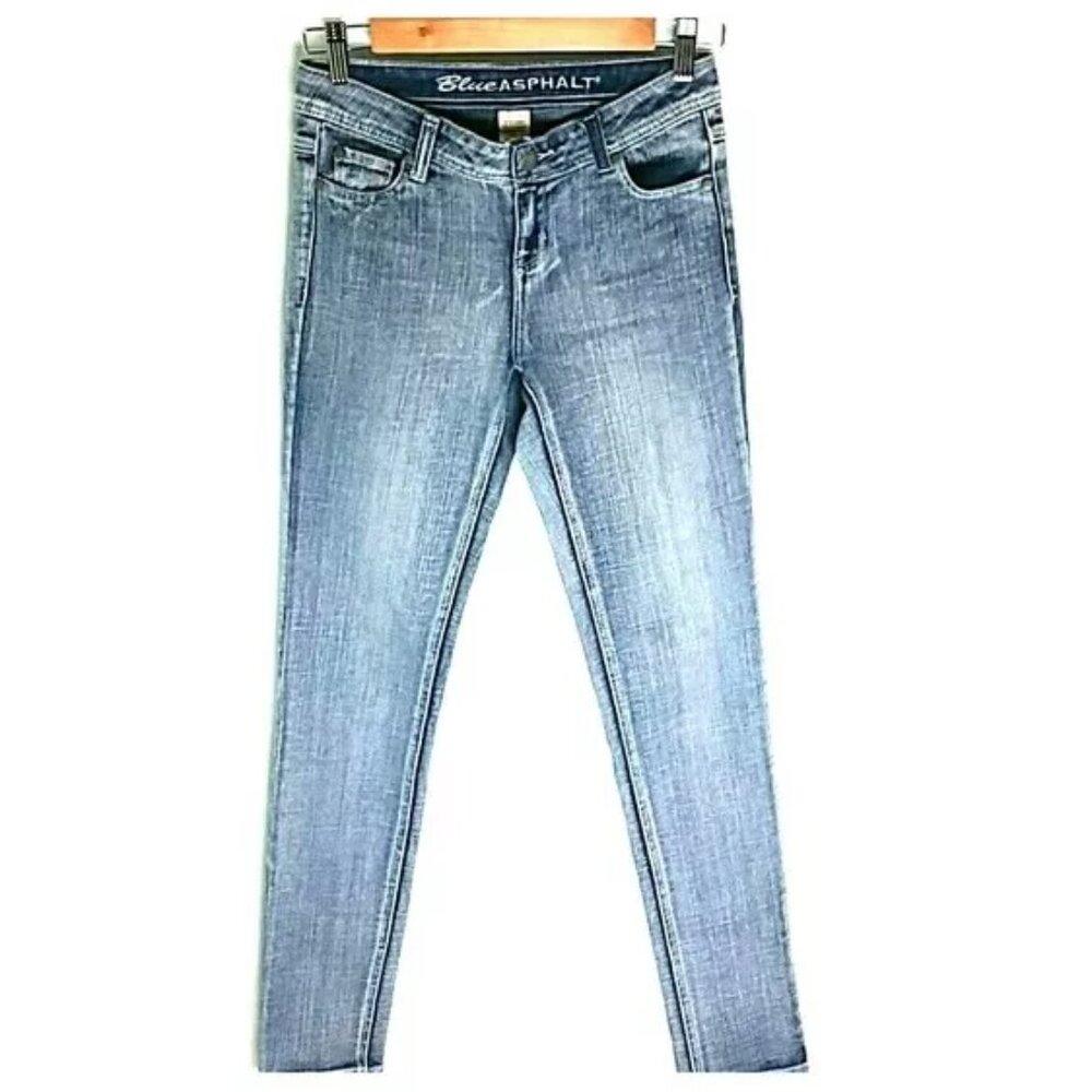 Blue Asphalt blue light wash skinny jeans Sz 1